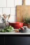 Cuisinox Braadpan - Rood - 29 cm - Gietijzer