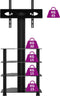 vidaXL - Tv-standaard - hoek - 4-laags - voor - 32-70 - inch - zwart
