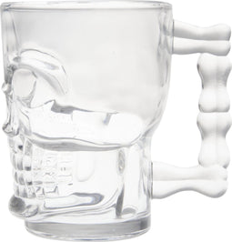 Cosy&Trendy Bierglas Doodskop - Ø 9.6 x H 11.9 cm - Set-6