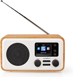 Nedis RDIN2000 - Internetradio - Bluetooth 5.0 / DAB+ / FM - Wit