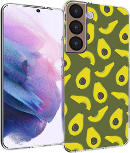 iMoshion Hoesje Geschikt voor Samsung Galaxy S22 Hoesje Siliconen - iMoshion Design hoesje - Meerkleurig / Avocados