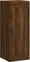 vidaXL - Wandkast - 34,5x34x90 - cm - bewerkt - hout - bruin - eikenkleur