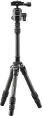 Cullmann Carvao 816TCS | Carbon camerastatief met balhoofd | Compact model | Kleur: zwart