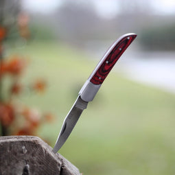 Cultra Zakmes - Vouwmes - Handgemaakt - RVS - Little Red