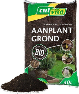 Culvita - Biologische aanplantgrond 40 liter - geschikt voor vrijwel alle vaste planten, heesters, bomen en coniferen