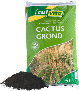 Culvita - Cactusgrond 5 liter - potgrond geschikt voor Cactus en vetplanten