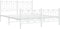 vidaXL - Bedframe - met - hoofd- - en - voeteneinde - metaal - wit - 160x200 - cm