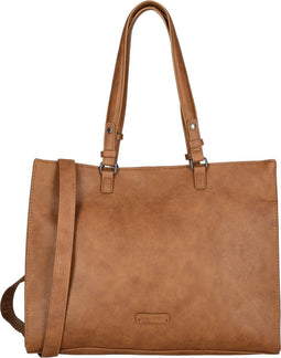 Enrico Benetti Lily - Shopper met 15 inch laptopvak - Cognac