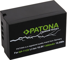 Patona NP-T125 - Accu Li-Ion 1300 mAh - Geschikt voor Fujifilm GFX 50R GFX 50S GFX100