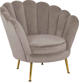Richmond Interiors Fauteuil Perla Khaki Velvet (Quartz Khaki 903)
