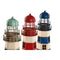Decoratieve figuren Home ESPRIT Blauw Rood Crème Hemelsblauw 13 x 13 x 32 cm (3 Stuks)