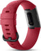 imoshion Siliconen bandje - Geschikt voor Fitbit Charge 4, Charge 3 - Rood - One Size
