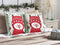 CUPCAKE - Sierkussen set van 2 - Rood/Groen - 45 x 45 cm - Katoen