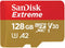 Sandisk Extreme microSDXC UHS-I (2024) - 128GB - Leessnelheid 190MB/s - Schokbestendig