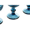 Set van bekers Home ESPRIT Blauw Kristal 260 ml (6 Stuks)