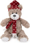 Cupid & Comet Brie Beer Met Muts En Sjaal Rood