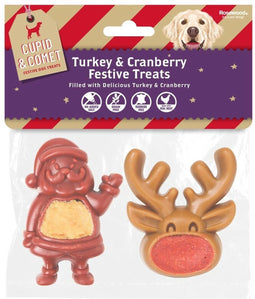CUPID & COMET XMAS FESTIVE GEVULDE SANTA EN RENDIER 100 GR
