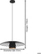 EGLO Felixkirk - Hanglamp - Ø 57 cm - E27 - Zwart Goud (1 stuk)