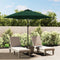 vidaXL - Parasol - met - stalen - paal - 3 - m - groen