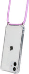 Mobiparts Lanyard Case - iPhone 12/12 Pro - Verstelbaar koord - Paars