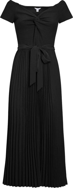 Guess Erynn - Dames Jurk - Strik in taille plissé rok - Zwart (2022)
