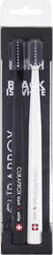 Curaprox Black is White CS5460 - Tandenborstel - 2 stuks - Wit en zwart