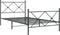 vidaXL - Bedframe - met - hoofd- - en - voeteneinde - metaal - zwart - 100x200 - cm