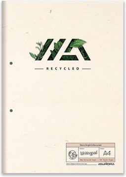 Cursusblok Aurora Shine Bright & Recycled A4 2-gaats 50vel lijn 80gr