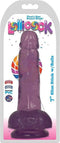 Curve Toys Slim Stick Grape Ice - Dildo met ballen - 18 cm purple