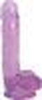 Curve Toys Slim Stick Grape Ice - Dildo met ballen - 18 cm purple