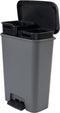 Curver Compatta Duo Prullenbak 23L+23L - Grijs/Zwart
