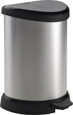 Curver Decobin Prullenbak - 15L - Metallic - Recycled Kunststof