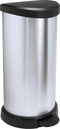 Curver Decobin - Prullenbak - 40 liter - Zilver Metallic