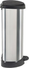 Curver Decobin - Prullenbak - 40 liter - Zilver Metallic