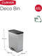 Curver Decobin Prullenbak - 65L - Rechthoekig - Zilver Metallic