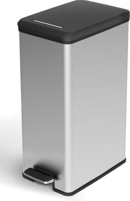 Curver Decobin Slim Prullenbak- 40 liter - Metallic