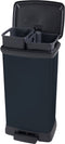Curver Duo Decobin Prullenbak - 23L+23L - Rechthoekig - Zwart