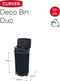 Curver Duo Decobin Prullenbak - 23L+23L - Rechthoekig - Zwart