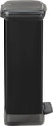 Curver Duo Decobin Prullenbak - 23L+23L - Rechthoekig - Zwart