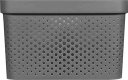 Curver Infinity Recycled Dots Opbergbox - 17L - Antraciet