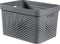 Curver Infinity Recycled Dots Opbergbox - 17L - Antraciet