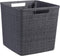 Curver Jute Mandje Cube - 17L - Donkergrijs