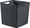 Curver Jute Mandje Cube - 17L - Donkergrijs