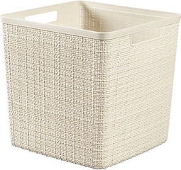 Curver Jute Opbergmand Cube - 17 liter - Gebroken wit