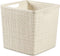 Curver Jute Opbergmand Cube - 17 liter - Gebroken wit