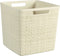 Curver Jute Opbergmand Cube - 17 liter - Gebroken wit