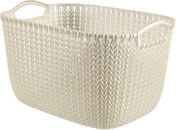 Curver Knit Opbergmand - L - 19L - Wit