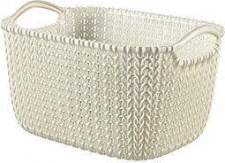 Curver Knit Opbergmand - S - 8L - Vintage wit