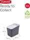 Curver Ready to Collect Prullenbak - 20 liter - Donkergrijs/Lichtgrijs