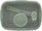 Curver Smart To Go Eco Lunchbox - 0.6 + 0.3L - Groen